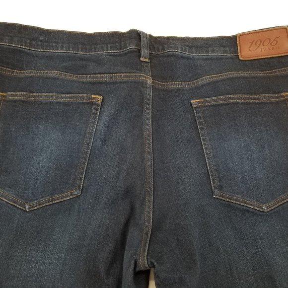 JoS. A. Bank 1905 Men's Tailored Fit  Dark Blue Straight Leg Jeans Size 40 x 29 - Picture 2 of 6
